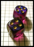Dice : Dice - 6D Pipped - Purple Chessex Borealis Royal Purple with Gold - Ebay Sept 2010
